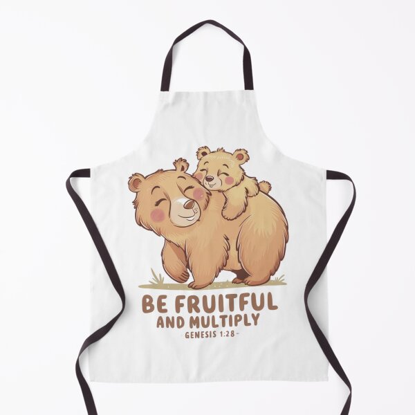Aperçu de l'œuvre Soyez fécond et multipliez-vous, Genèse 1:28, Art de l'ours et du lionceau créée et vendue par Faithloveshop.