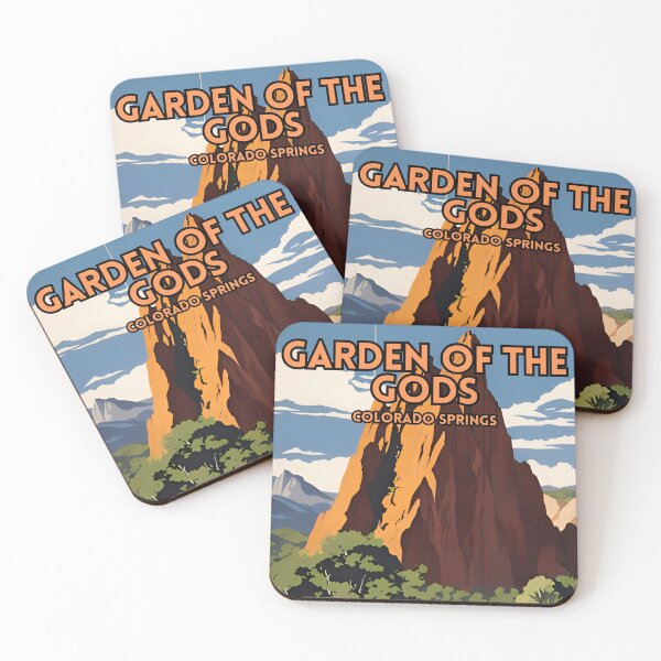Item preview, Garden of the Gods Colorado Springs Travel Art Retro Vintage designed and sold by ZionPosteria.