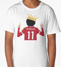 Mo Salah Egyptian King Liverpool FC Design Long T-Shirt