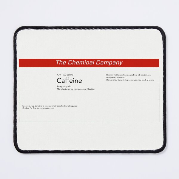 Item preview, Caffeine chemical label designed and sold by MicroMarket.