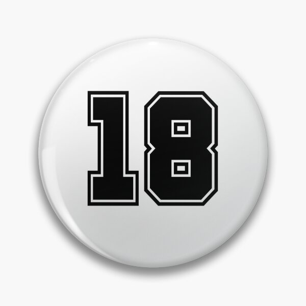 Item preview, Sport Numbering Appearance Front No 18, Eighteen. designed and sold by Takha International By TJ.
