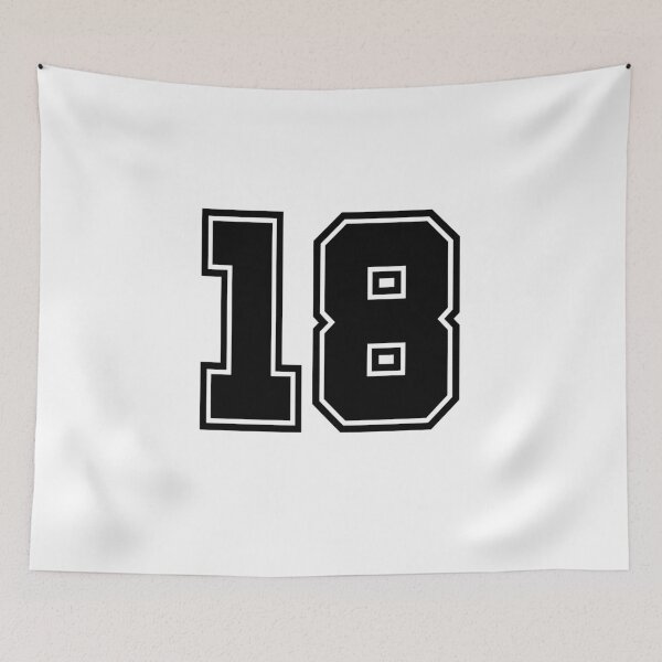 Item preview, Sport Numbering Appearance Front No 18, Eighteen. designed and sold by Takha International By TJ.