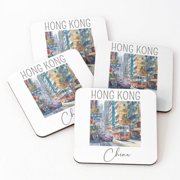 Item preview, A Watercolor Design of Hong Kong - China designed and sold by Sketch-Shack.