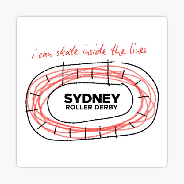 Skate Inside The Lines Sticker