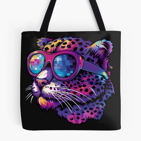 Item preview, Leopardo arcoíris con gafas de sol disco  designed and sold by KERaney.