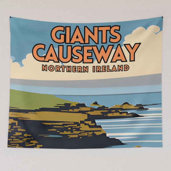 Item preview, Giants Causeway Northern Ireland Minimal Travel designed and sold by ZionPosteria.