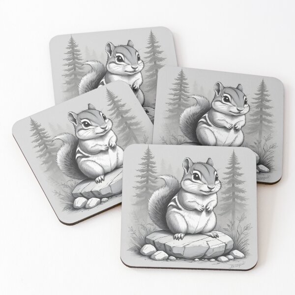 Item preview, Chipmunk in Pencil designed and sold by WildlifeInc.