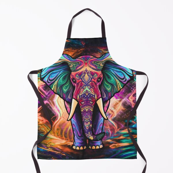 Item preview, Elephant Silhouette. Psychedelic elephant, Fantasy Elephant, colorful elephant designed and sold by ElephantVibes.