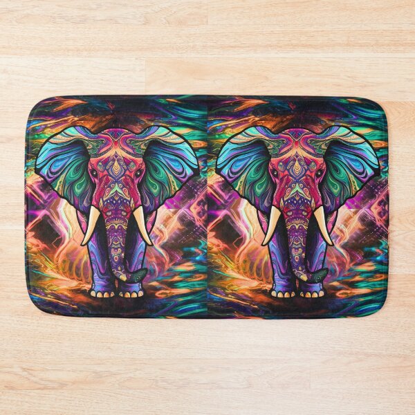 Item preview, Elephant Silhouette. Psychedelic elephant, Fantasy Elephant, colorful elephant designed and sold by ElephantVibes.