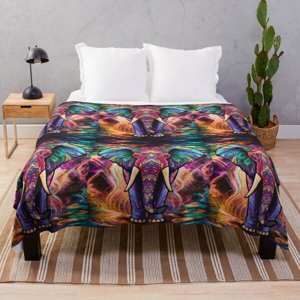 Item preview, Elephant Silhouette. Psychedelic elephant, Fantasy Elephant, colorful elephant designed and sold by ElephantVibes.