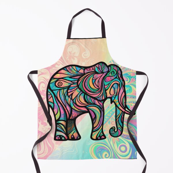 Item preview, Elephant Silhouette. Psychedelic elephant, Fantasy Elephant, colorful elephant designed and sold by ElephantVibes.