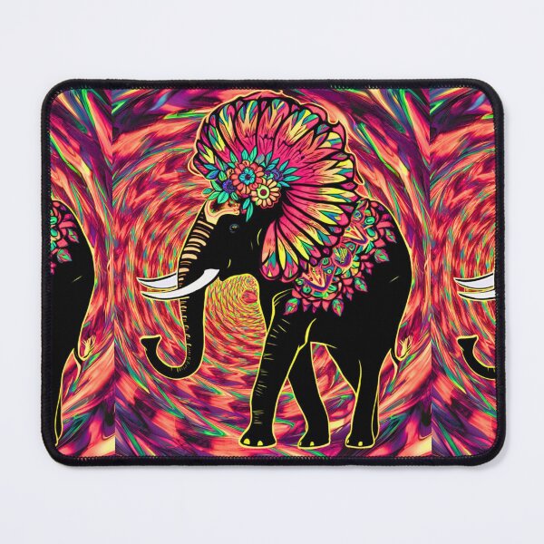 Item preview, Elephant Silhouette. Psychedelic elephant, Fantasy Elephant, colorful elephant designed and sold by ElephantVibes.