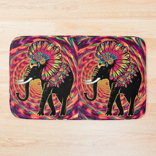 Item preview, Elephant Silhouette. Psychedelic elephant, Fantasy Elephant, colorful elephant designed and sold by ElephantVibes.