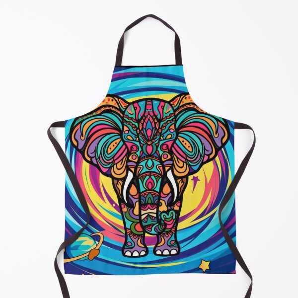 Item preview, Elephant Silhouette. Psychedelic elephant, Fantasy Elephant, colorful elephant designed and sold by ElephantVibes.