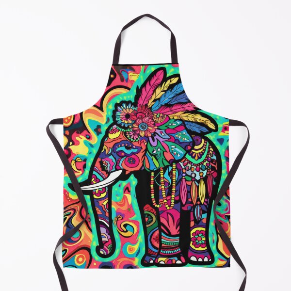 Item preview, Elephant Silhouette. Psychedelic elephant, Fantasy Elephant, colorful elephant designed and sold by ElephantVibes.