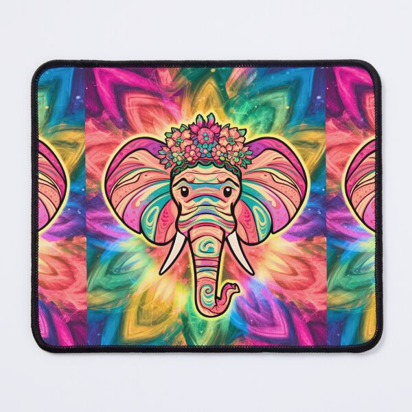 Item preview, Elephant Silhouette. Psychedelic elephant, Fantasy Elephant, colorful elephant designed and sold by ElephantVibes.