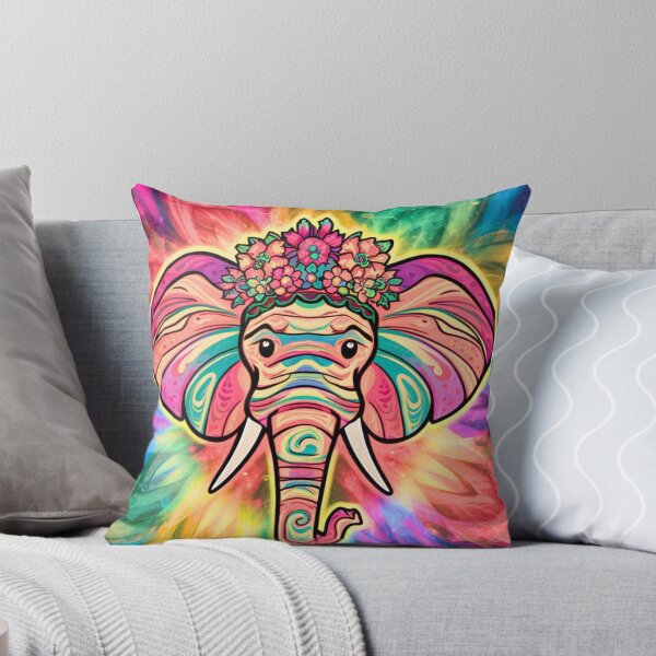 Item preview, Elephant Silhouette. Psychedelic elephant, Fantasy Elephant, colorful elephant designed and sold by ElephantVibes.