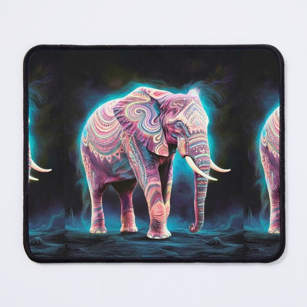 Item preview, Elephant Silhouette. Psychedelic elephant, Fantasy Elephant, colorful elephant designed and sold by ElephantVibes.