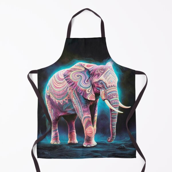Item preview, Elephant Silhouette. Psychedelic elephant, Fantasy Elephant, colorful elephant designed and sold by ElephantVibes.