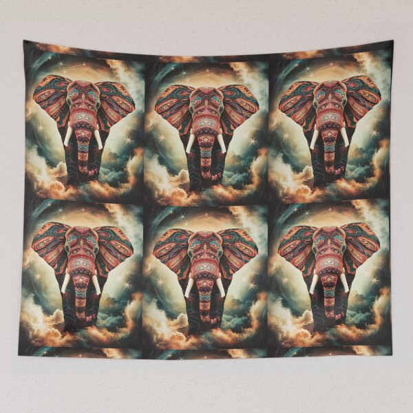 Item preview, Elephant Silhouette. Psychedelic elephant, Fantasy Elephant, colorful elephant designed and sold by ElephantVibes.