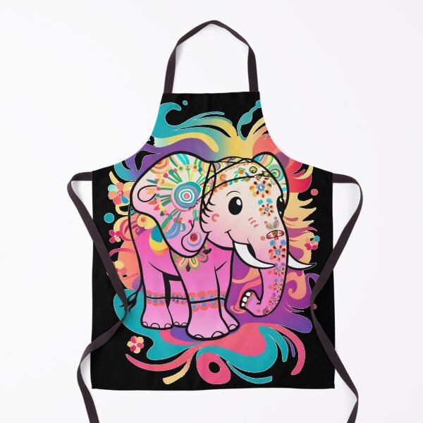 Item preview, Elephant Silhouette. Psychedelic elephant, Fantasy Elephant, colorful elephant designed and sold by ElephantVibes.