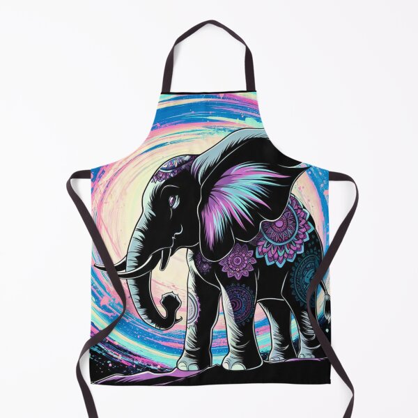 Item preview, Elephant Silhouette. Psychedelic elephant, Fantasy Elephant, colorful elephant designed and sold by ElephantVibes.