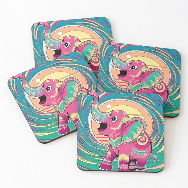 Item preview, Elephant Silhouette. Psychedelic elephant, Fantasy Elephant, colorful elephant designed and sold by ElephantVibes.