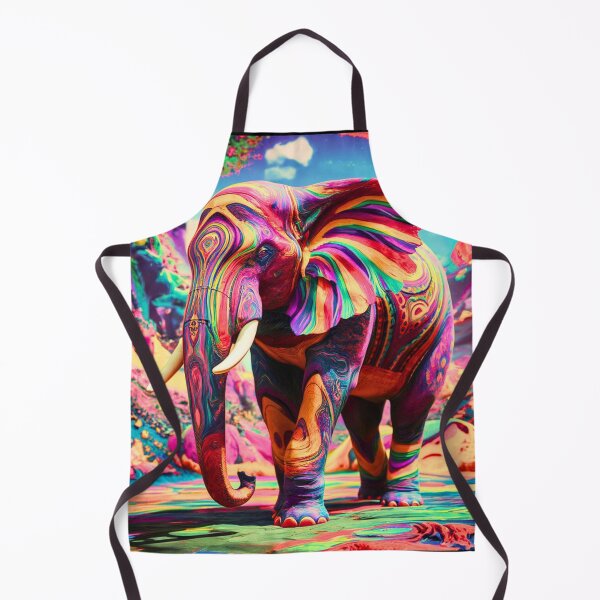 Item preview, Elephant Silhouette. Psychedelic elephant, Fantasy Elephant, colorful elephant designed and sold by ElephantVibes.