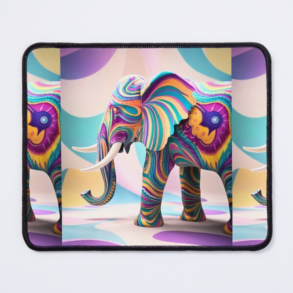 Item preview, Elephant Silhouette. Psychedelic elephant, Fantasy Elephant, colorful elephant designed and sold by ElephantVibes.