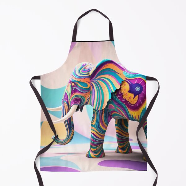 Item preview, Elephant Silhouette. Psychedelic elephant, Fantasy Elephant, colorful elephant designed and sold by ElephantVibes.