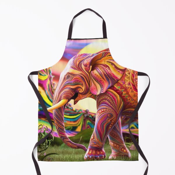 Item preview, Elephant Silhouette. Psychedelic elephant, Fantasy Elephant, colorful elephant designed and sold by ElephantVibes.