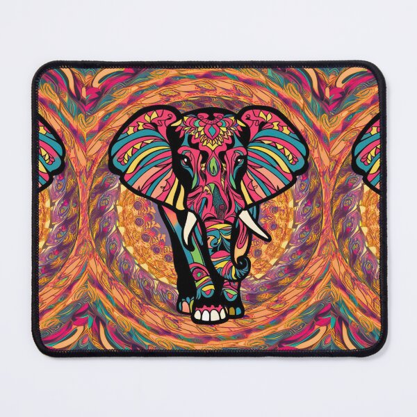 Item preview, Elephant Silhouette. Psychedelic elephant, Fantasy Elephant, colorful elephant designed and sold by ElephantVibes.