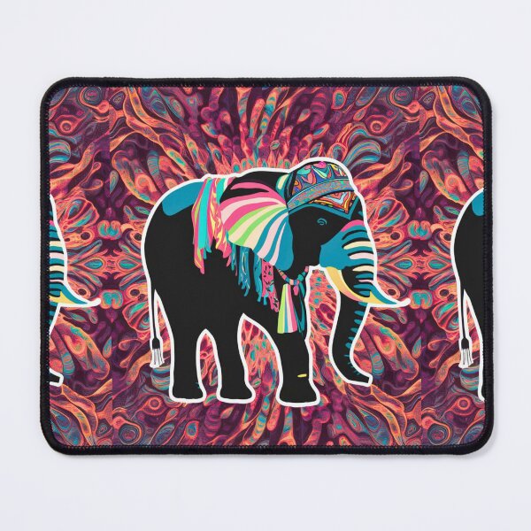 Item preview, Elephant Silhouette. Psychedelic elephant, Fantasy Elephant, colorful elephant designed and sold by ElephantVibes.