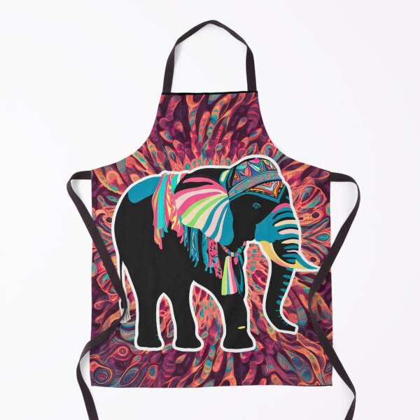 Item preview, Elephant Silhouette. Psychedelic elephant, Fantasy Elephant, colorful elephant designed and sold by ElephantVibes.