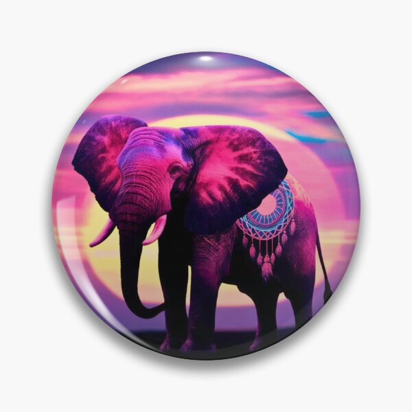 Item preview, Elephant Silhouette. Psychedelic elephant, Fantasy Elephant, colorful elephant designed and sold by ElephantVibes.