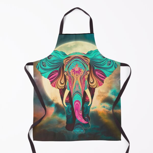 Item preview, Elephant Silhouette. Psychedelic elephant, Fantasy Elephant, colorful elephant designed and sold by ElephantVibes.