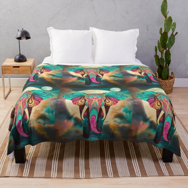 Item preview, Elephant Silhouette. Psychedelic elephant, Fantasy Elephant, colorful elephant designed and sold by ElephantVibes.