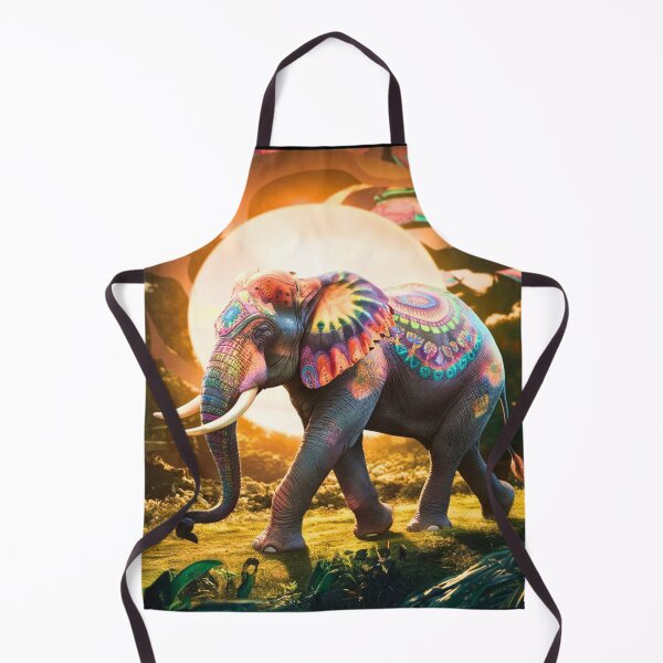 Item preview, Elephant Silhouette. Psychedelic elephant, Fantasy Elephant, colorful elephant designed and sold by ElephantVibes.