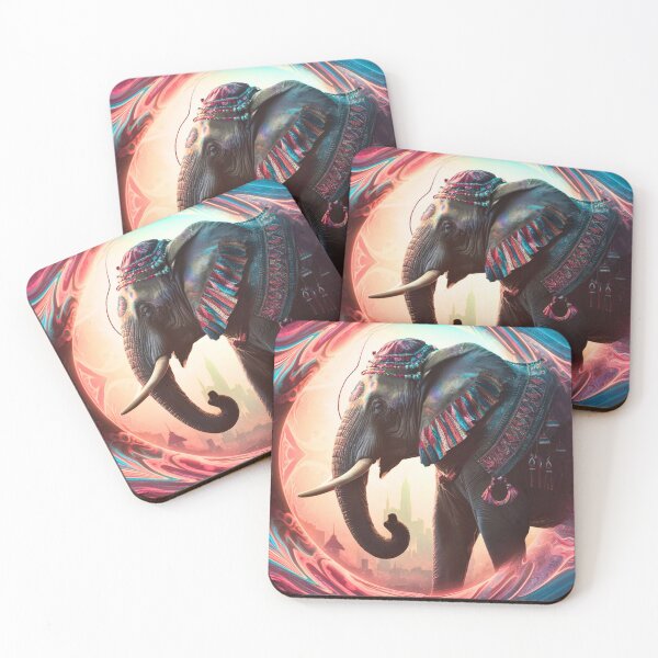 Item preview, Elephant Silhouette. Psychedelic elephant, Fantasy Elephant, colorful elephant designed and sold by ElephantVibes.