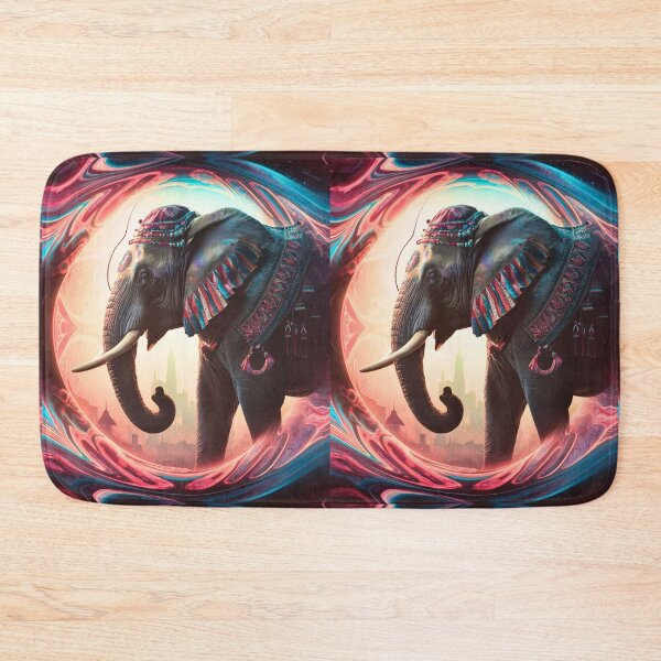 Item preview, Elephant Silhouette. Psychedelic elephant, Fantasy Elephant, colorful elephant designed and sold by ElephantVibes.