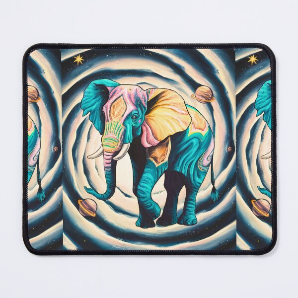 Item preview, Elephant Silhouette. Psychedelic elephant, Fantasy Elephant, colorful elephant designed and sold by ElephantVibes.