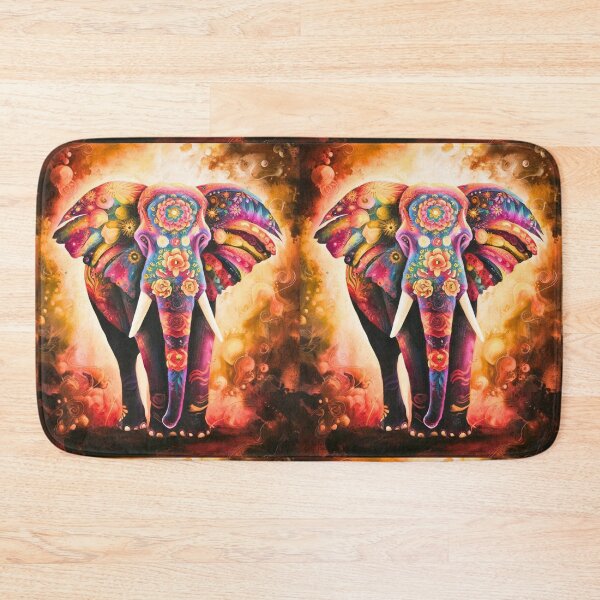 Item preview, Elephant Silhouette. Psychedelic elephant, Fantasy Elephant, colorful elephant designed and sold by ElephantVibes.