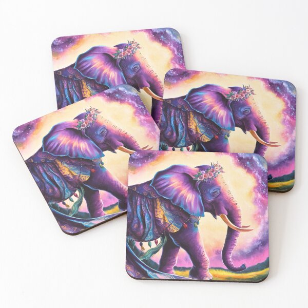 Item preview, Elephant Silhouette. Psychedelic elephant, Fantasy Elephant, colorful elephant designed and sold by ElephantVibes.