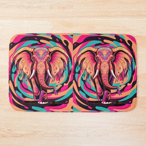 Item preview, Elephant Silhouette. Psychedelic elephant, Fantasy Elephant, colorful elephant designed and sold by ElephantVibes.