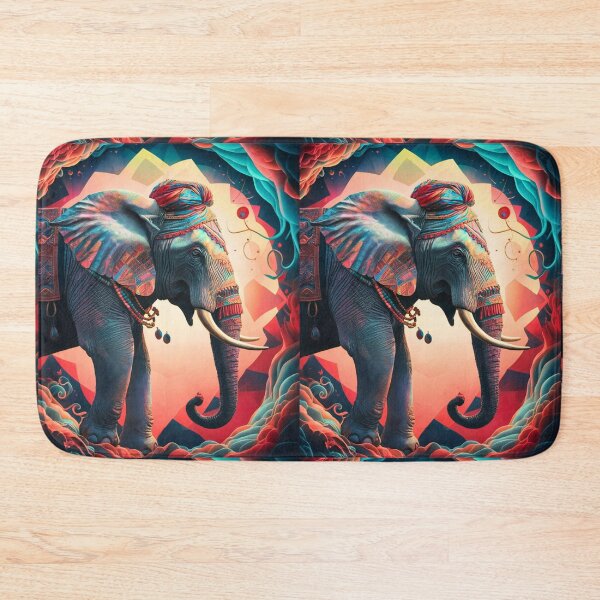 Item preview, Elephant Silhouette. Psychedelic elephant, Fantasy Elephant, colorful elephant designed and sold by ElephantVibes.