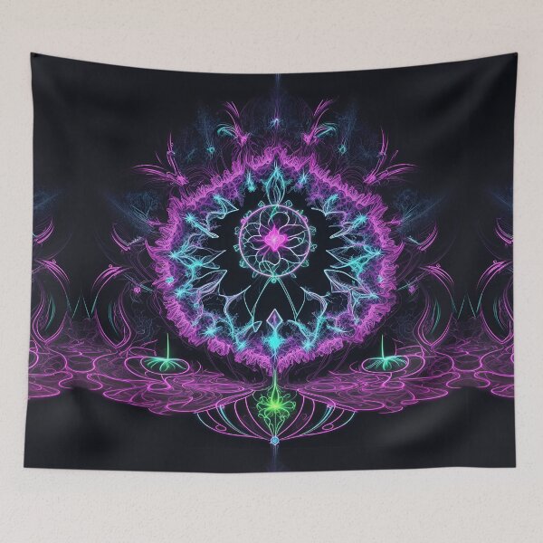 Item preview, Magic purple lotus flower in universal forest designed and sold by Carlos Gudino.