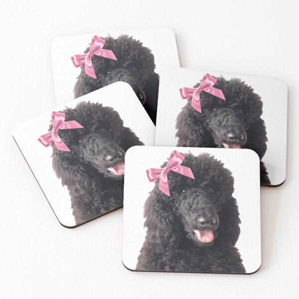 Item preview, Poodle wearing bow designed and sold by SillyLittleSnek.