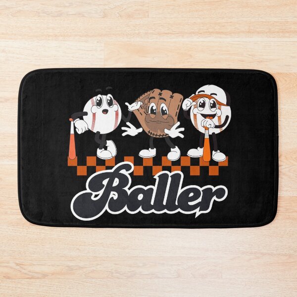 Artikelvorschau, Retro Vintage Baller mit Baseball und Handschuh entworfen und verkauft von Heather Wheeler.