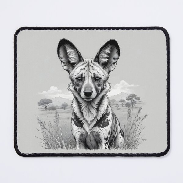 Item preview, African Wild Dog Pencil Art designed and sold by WildlifeInc.