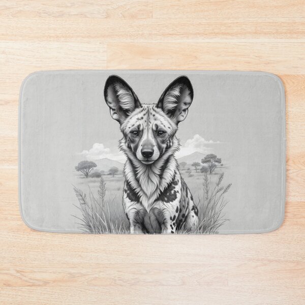 Item preview, African Wild Dog Pencil Art designed and sold by WildlifeInc.